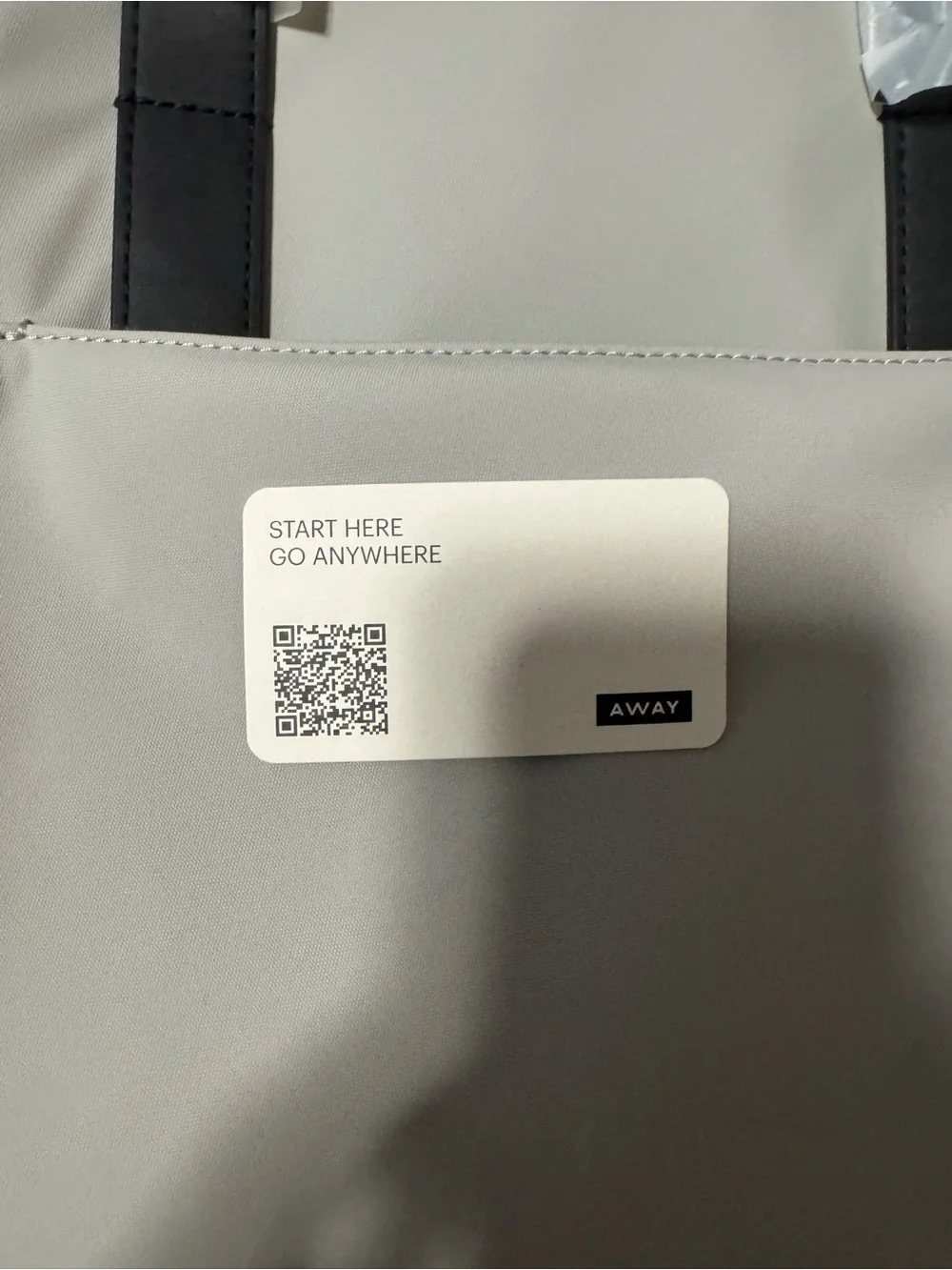 NWT Away The Everywhere Bag Cloud Gray Laptop Travel Tote Weekender